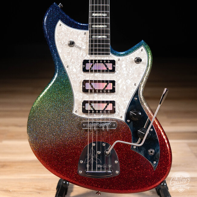 Novo Signature Serus J 3x Technicolor Foils w/ Ebony Fretboard – Dark Side Sparkle