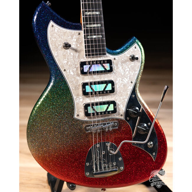 Novo Signature Serus J 3x Technicolor Foils w/ Ebony Fretboard – Dark Side Sparkle