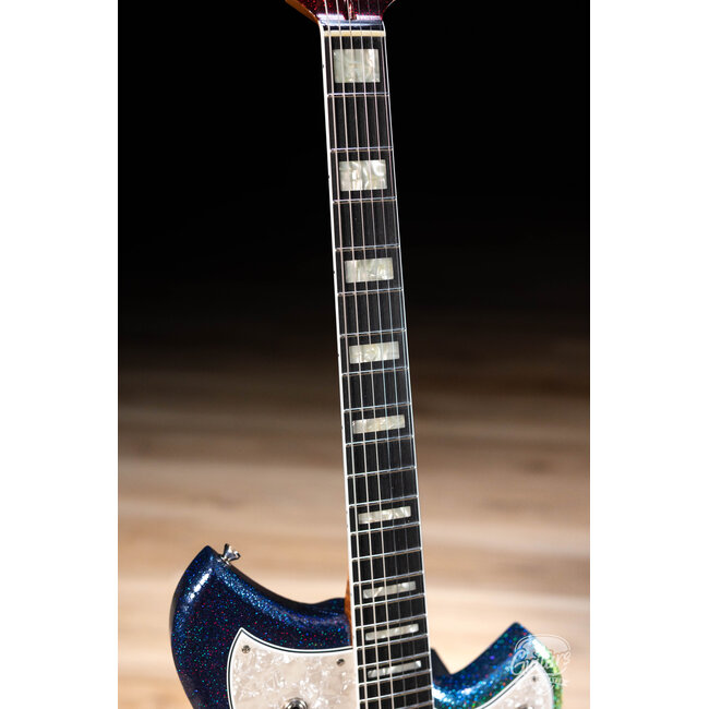 Novo Signature Serus J 3x Technicolor Foils w/ Ebony Fretboard – Dark Side Sparkle