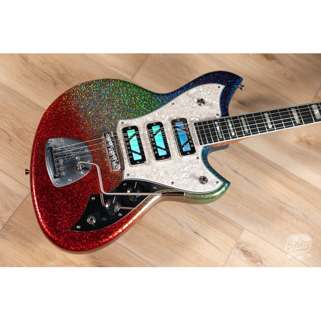 Novo Signature Serus J 3x Technicolor Foils w/ Ebony Fretboard – Dark Side Sparkle