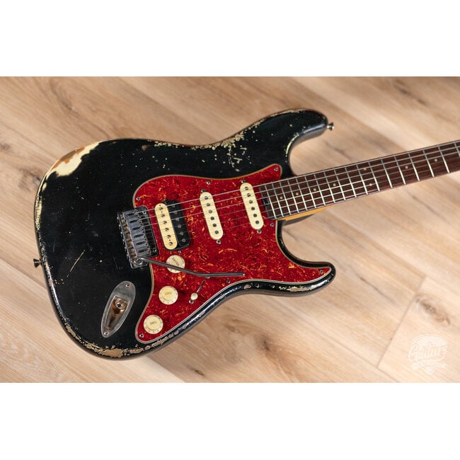 Shabat Lynx HSS Alder S-Style w/ Rosewood & Lollar Specials/HB – Black/Cream