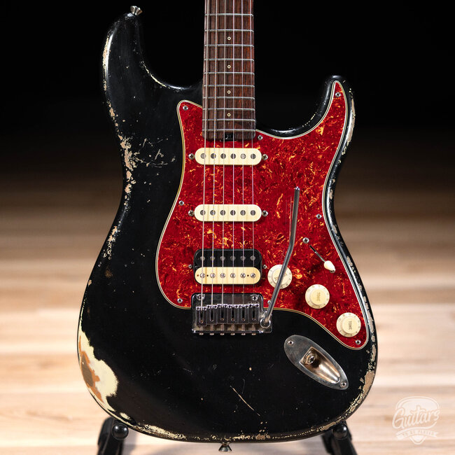 Shabat Lynx HSS Alder S-Style w/ Rosewood & Lollar Specials/HB – Black/Cream