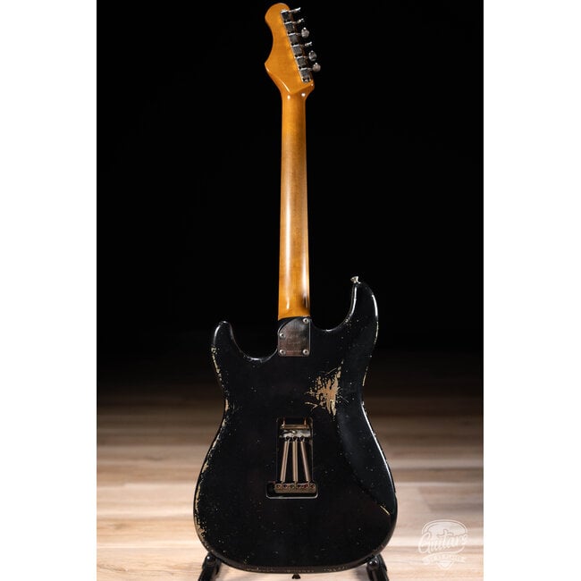 Shabat Lynx HSS Alder S-Style w/ Rosewood & Lollar Specials/HB – Black/Cream