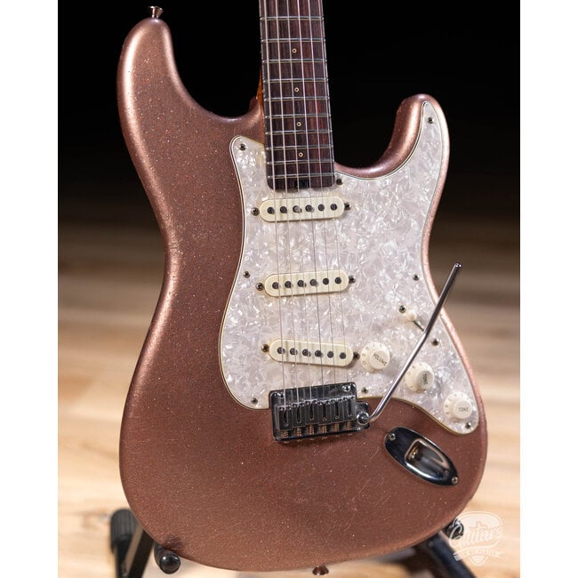 Shabat Lynx SSS Alder S-Style w/ Rosewood & Lollar '64s – Aged Champagne Sparkle