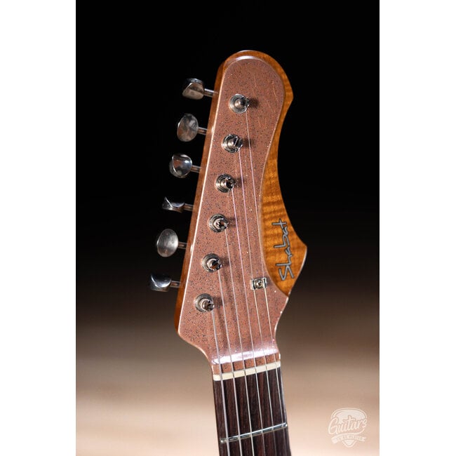 Shabat Lynx SSS Alder S-Style w/ Rosewood & Lollar '64s – Aged Champagne Sparkle