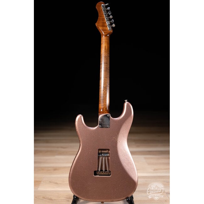 Shabat Lynx SSS Alder S-Style w/ Rosewood & Lollar '64s – Aged Champagne Sparkle