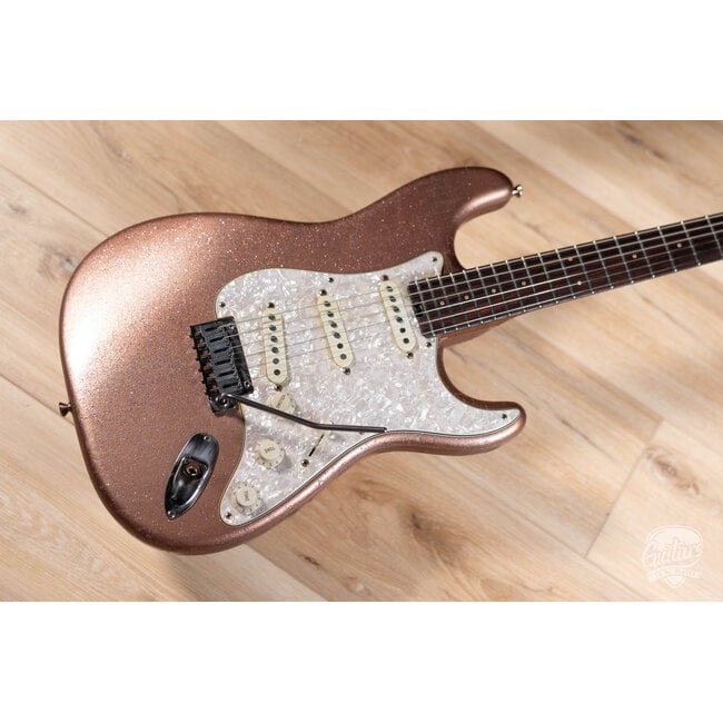 Shabat Lynx SSS Alder S-Style w/ Rosewood & Lollar '64s – Aged Champagne Sparkle