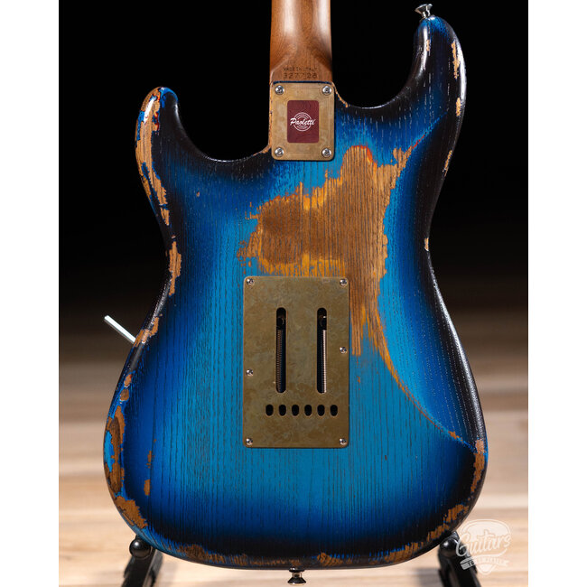 Paoletti Alfa Loft HSS Ebony Fretboard “Stratospheric” S-Style – Heavy Deep Blue