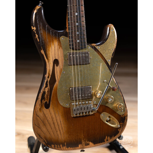 Paoletti Alfa Lounge HH “Stratospheric” Thinline S-Style – Tobacco Burst