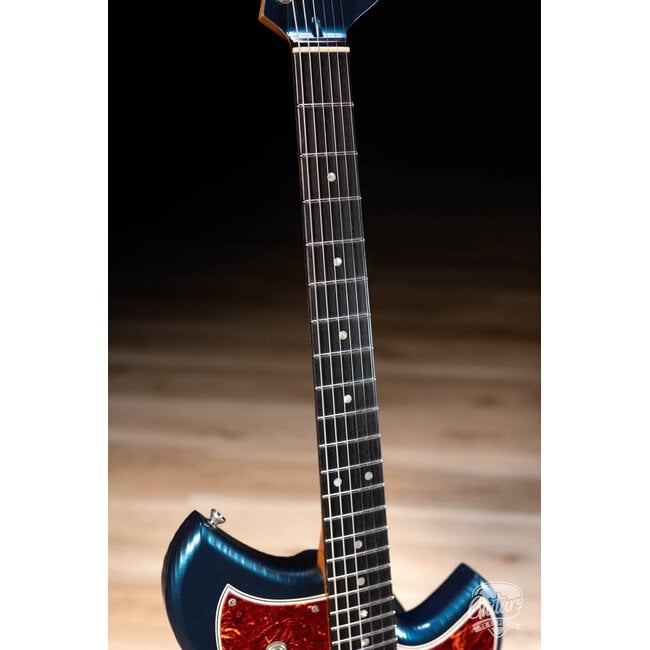 Novo Custom Serus J Guitar w/ Fralin P-90s & Ebony FB – Lake Como Blue