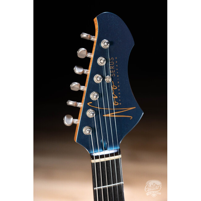 Novo Custom Serus J Guitar w/ Fralin P-90s & Ebony FB – Lake Como Blue