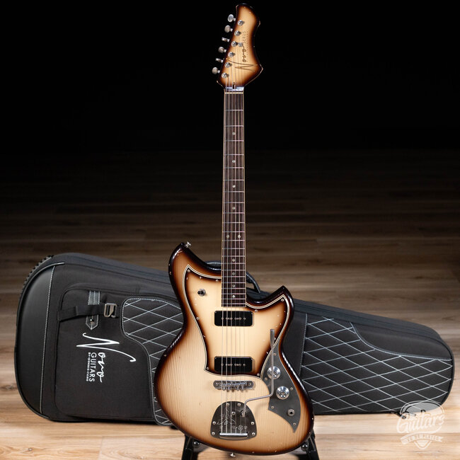 Novo Custom Serus J Guitar w/ Fralin P-90s & Neck Binding – Toasted Marshmallow