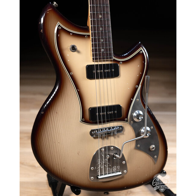 Novo Custom Serus J Guitar w/ Fralin P-90s & Neck Binding – Toasted Marshmallow