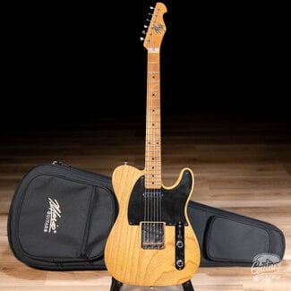 Mario Guitars Mario Martin Guitars T-Style w/ 1-pc Swamp Ash Body & Lollar PUs – Vintage Amber
