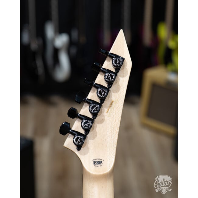 ESP E-II M-I NT Neck Thru Fishman Guitar w/ Case – Snow White (B-stock)