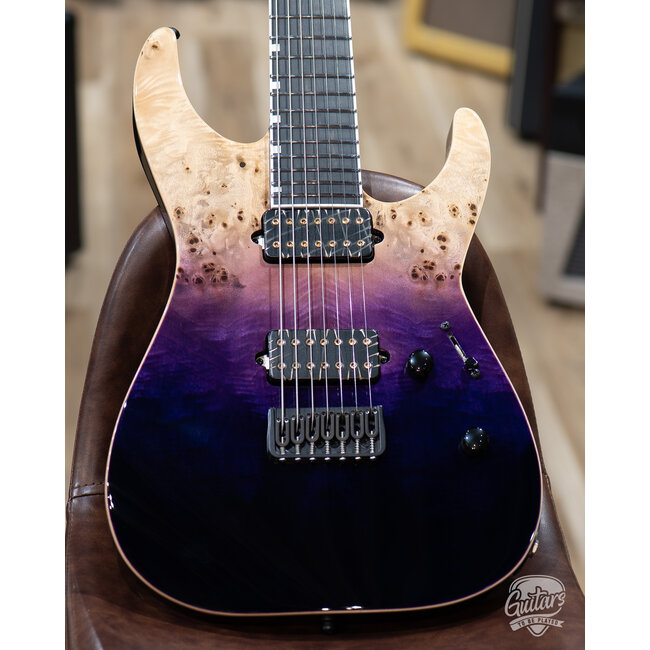 ESP E-II M-II 7 NT Bare Knuckle 7-String w/ Case – Purple Natural Fade (B-Stock)