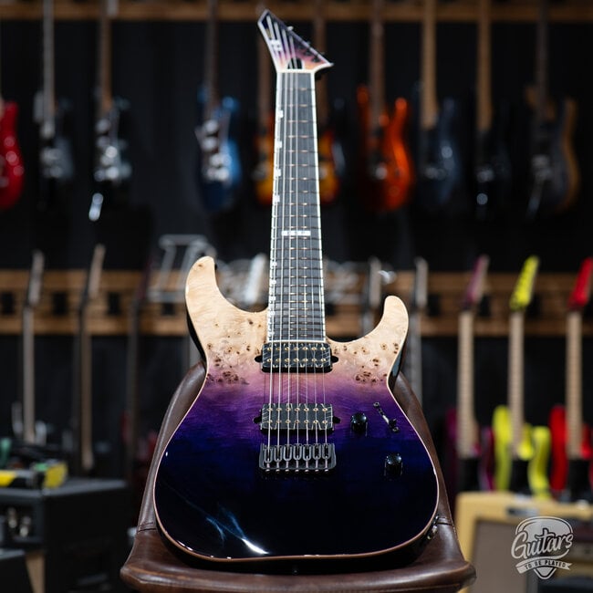 ESP E-II M-II 7 NT Bare Knuckle 7-String w/ Case – Purple Natural Fade (B-Stock)