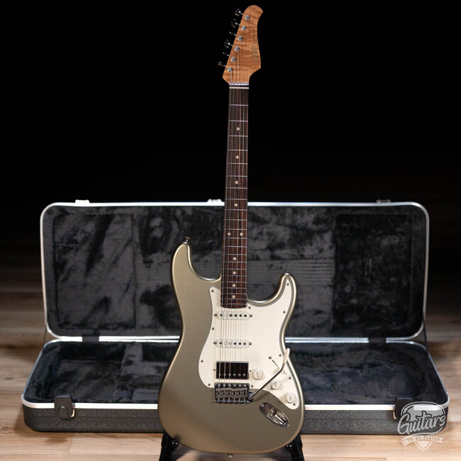 Xotic XSC-2 Alder HSS S-Style w/ Flame Maple & Rosewood –Champagne Gold Metallic