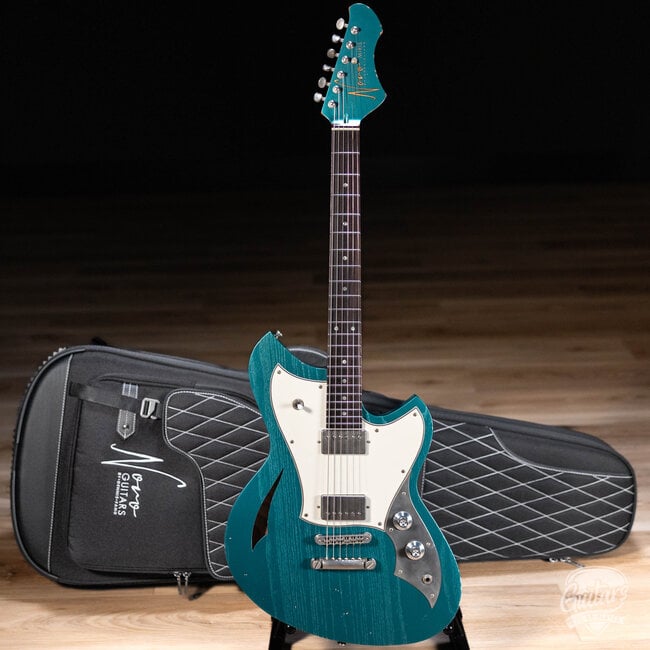 Novo Custom Miris H2 w/ 24.75" Scale & Fralin Pure PAF's – Ocean Turquoise