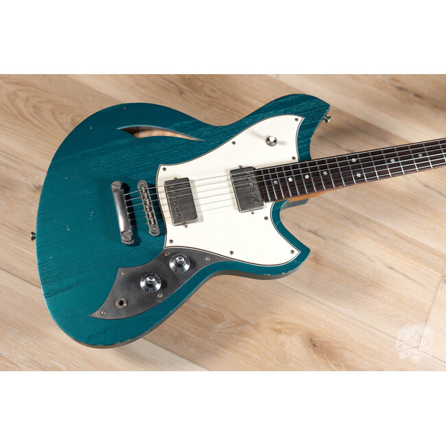 Novo Custom Miris H2 w/ 24.75" Scale & Fralin Pure PAF's – Ocean Turquoise