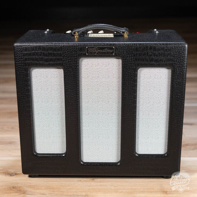 Magnatone Varsity Reverb 15W 1x12” Point-To-Point Collection – Cathedral Black