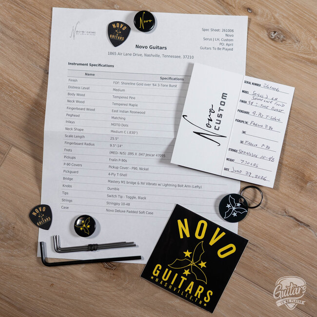Novo Dealer Limited Nucleus Serus J Left-Handed – Shoreline Gold over ‘64 3TSB