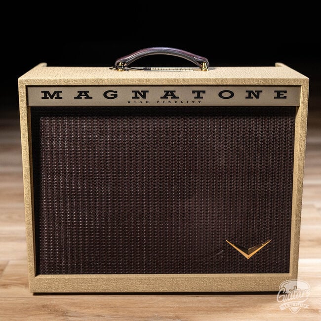 Magnatone Kingston 12W 1x12” Combo Amp w/ Reverb – Blonde w/ Oxblood