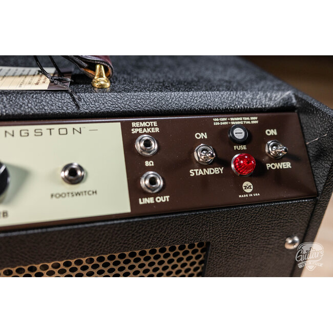 Magnatone Kingston 12W 1x12” Combo Amp w/ Reverb – Black w/ Brown Grill