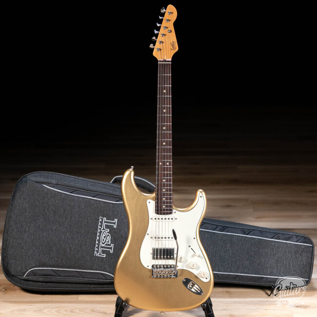 LsL Instruments Saticoy ERA HSS 22 Fret Alder Maple Neck Guitar w/ LsL Pickups – Gold