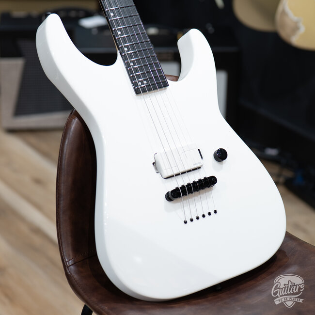 ESP E-II M-I NT Neck Thru Fishman Guitar w/ Case – Snow White (B-stock)
