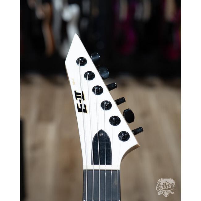 ESP E-II M-I NT Neck Thru Fishman Guitar w/ Case – Snow White (B-stock)