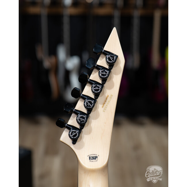 ESP E-II M-I NT Neck Thru Fishman Guitar w/ Case – Snow White (B-stock)