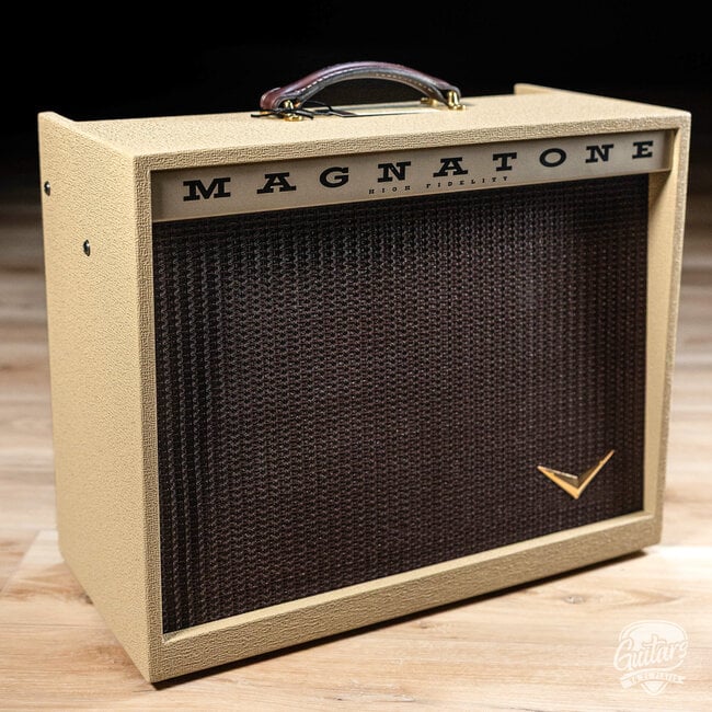 Magnatone Kingston 12W 1x12” Combo Amp w/ Reverb – Blonde w/ Oxblood