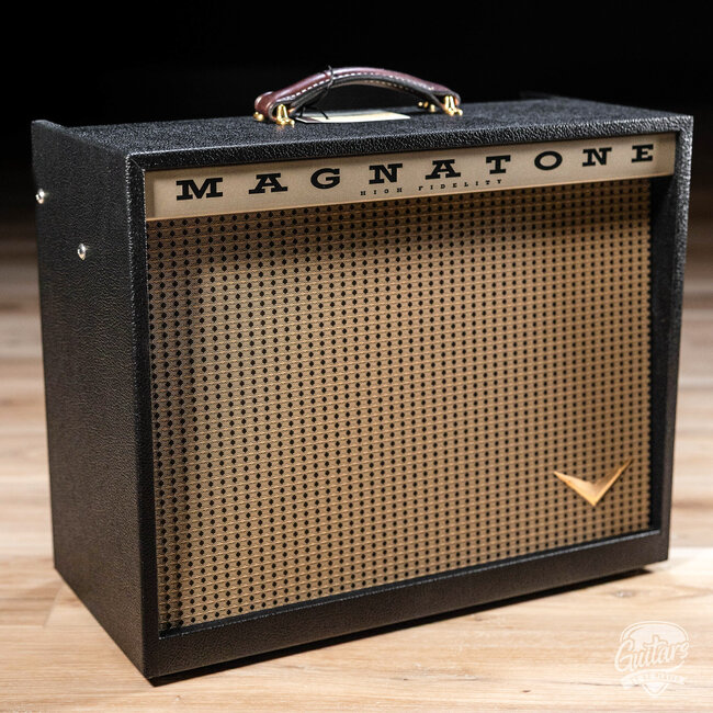Magnatone Kingston 12W 1x12” Combo Amp w/ Reverb – Black w/ Brown Grill
