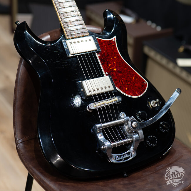 2015 Fano Alt De Facto ML6 Bigsby Guitar w/ Case – Bull Black