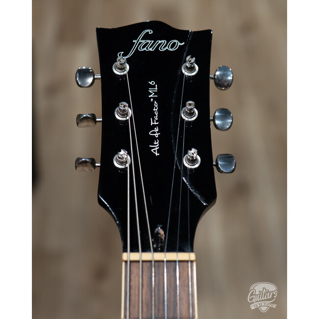 2015 Fano Alt De Facto ML6 Bigsby Guitar w/ Case – Bull Black