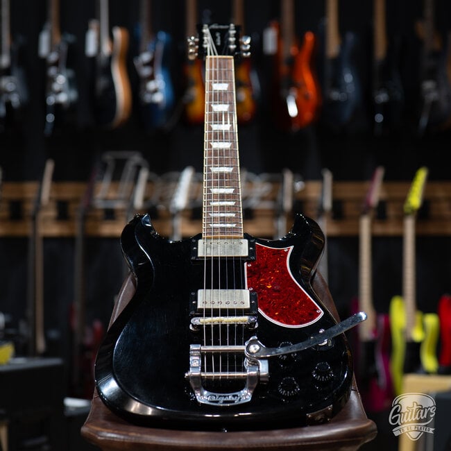 2015 Fano Alt De Facto ML6 Bigsby Guitar w/ Case – Bull Black