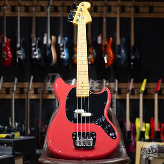 Used 2025 Fender American Professional Classic Mustang Bass w/ Gator Bag – Faded Dakota Red