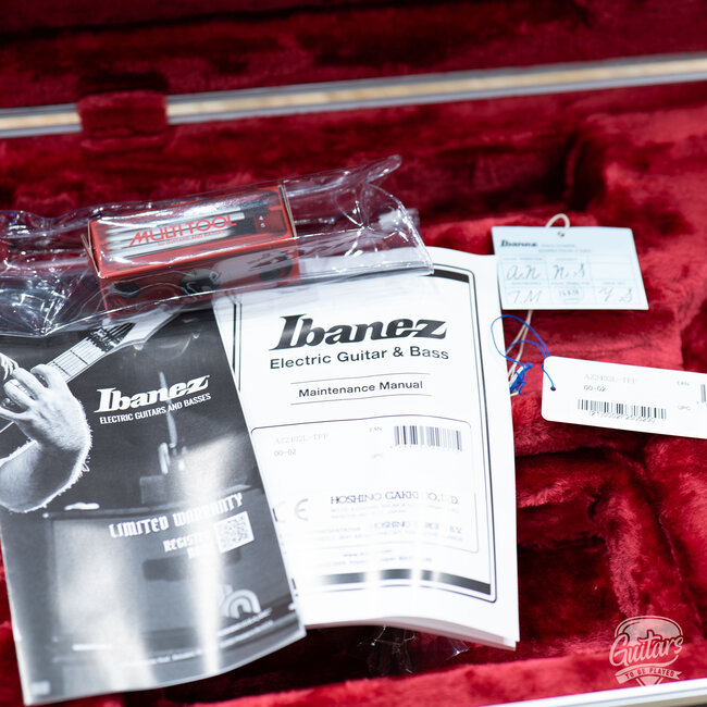 Ibanez AZ2402L Prestige HH Left-Handed w/ Case – Tri-Fade Burst Flat (B-stock)