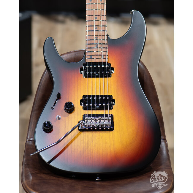 Ibanez AZ2402L Prestige HH Left-Handed w/ Case – Tri-Fade Burst Flat (B-stock)