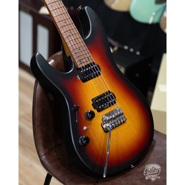 Ibanez AZ2402L Prestige HH Left-Handed w/ Case – Tri-Fade Burst Flat (B-stock)
