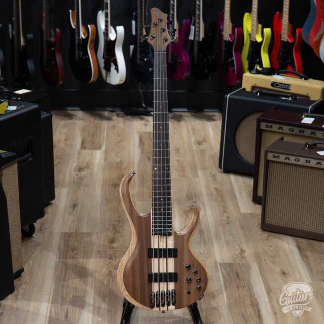 2024 Ibanez BTB745-NTL 5 String Bass Guitar w/ Bag – Natural Low Gloss