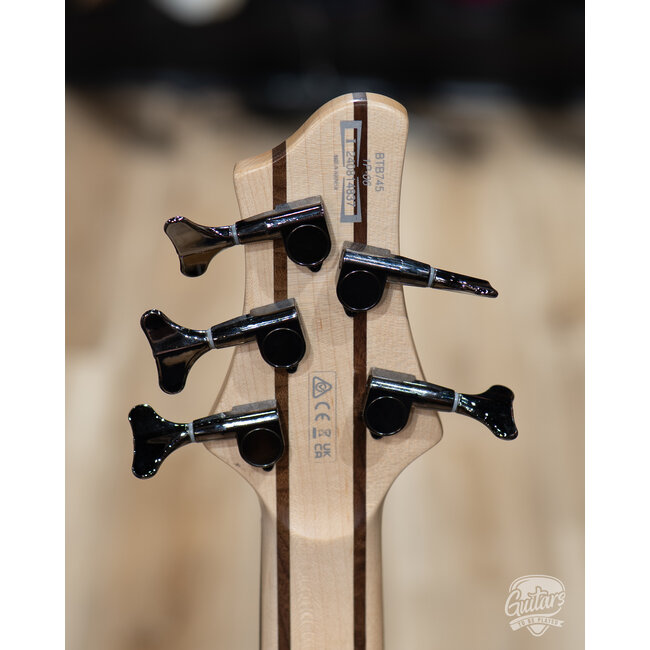 2024 Ibanez BTB745-NTL 5 String Bass Guitar w/ Bag – Natural Low Gloss