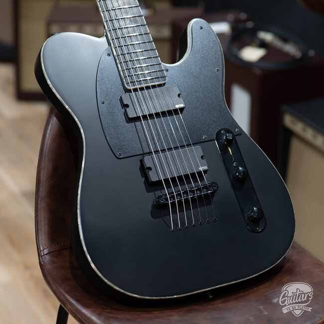 2025 ESP E-II T-B7 Baritone 7-String EMG Guitar w/ Case – Black Satin