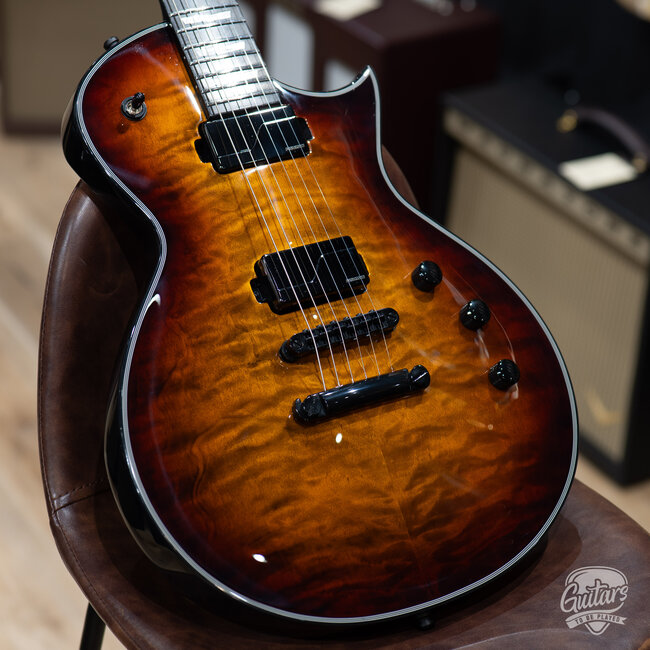 ESP E-II Eclipse Fishman Fluence Guitar w/ Case – Tiger Eye Sunburst (B-stock)