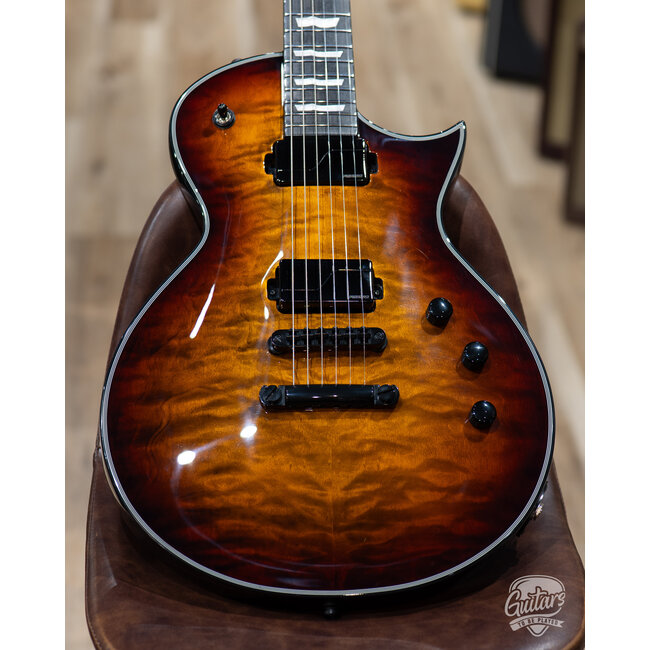 ESP E-II Eclipse Fishman Fluence Guitar w/ Case – Tiger Eye Sunburst (B-stock)