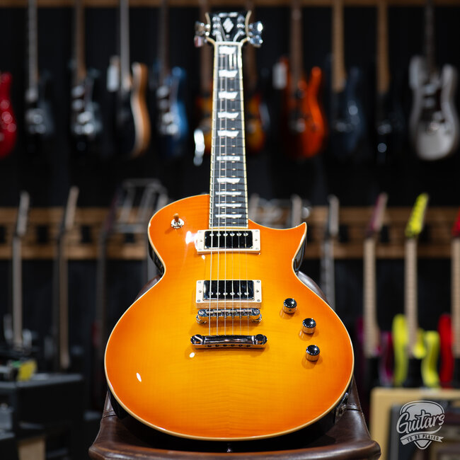 ESP E-II Eclipse Full Thickness Guitar w/ Case – Vintage Honey Burst (B-stock)