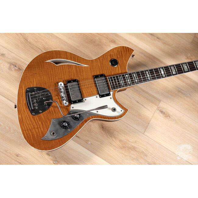 Novo Dealer Limited Miris JHH Maple Top Semi-Hollow Guitar – Amber