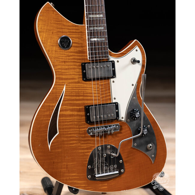 Novo Dealer Limited Miris JHH Maple Top Semi-Hollow Guitar – Amber
