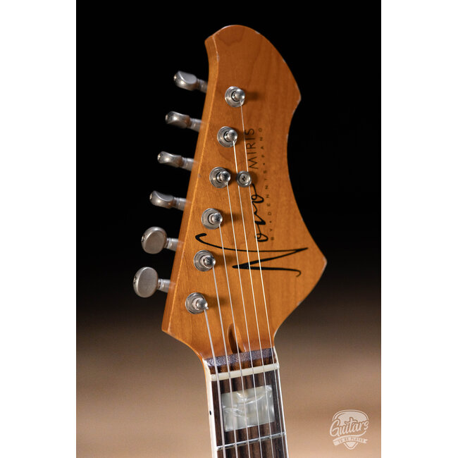 Novo Dealer Limited Miris JHH Maple Top Semi-Hollow Guitar – Amber